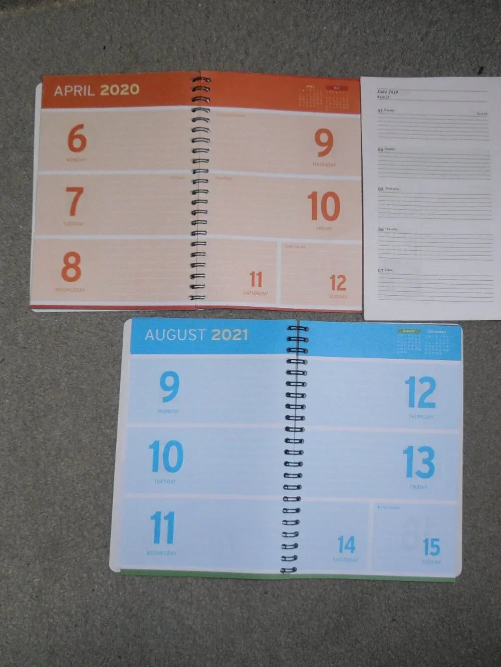 Set of 3 Planners ~ 2019-2022~